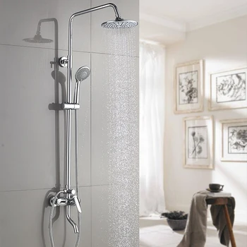 

Bathroom Pressurized Shower Set Intelligent Thermostatic Can Be Raised and Lowered for Showering Rain Shower Nozzle Set