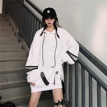 

Harajuku Hoodies Sweatshirt Women Autumn Winter Hip Hop Hoodies Long Sleeve Pullover Loose Hoodie Females Casual Zipper Hoodies