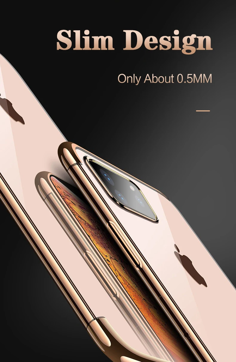 Arvin чехол для iPhone 11 6," дюймов роскошный позолоченный мягкий, с бесцветным прозрачным чехол для телефона для iPhone 11 Pro Max чехол для телефона чехол s