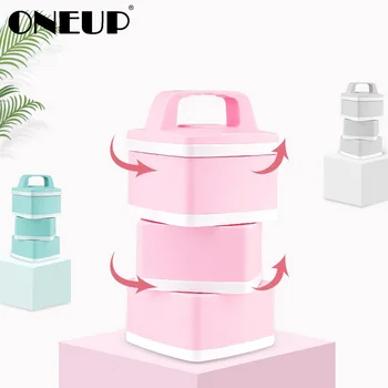 

ONEUP Stainless Steel Lunch Box New Office Worker Portable Leakproof Bento Box Large Capacity Food Container Insulation Bucket