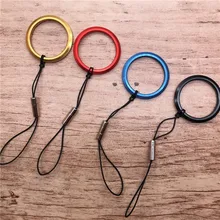 2 шт./лот металлический шнурок для ключей, мобильные ремни для телефонов, универсальные брелоки, аксессуары для шнуров для IPhone 7 Plus 8 6S