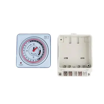 

Mechanical Timer 230V Time Counter Reminder 15min 24h Kitchen Countdown Energy Saving Controller Industrial Timing Switch