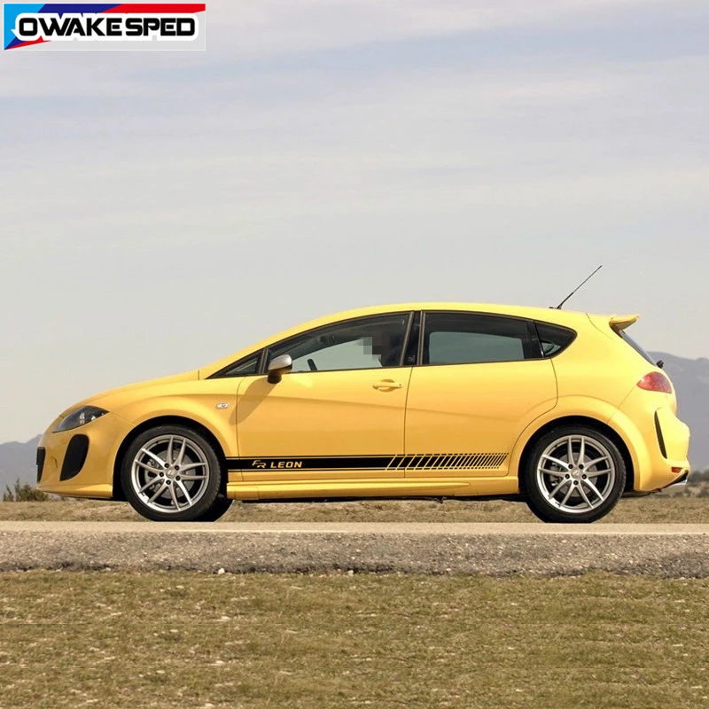 Двусторонние гоночные полосы для Seat Leon FR TGI ST SC TSI Cupra наклейки на дверь автомобиля