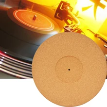 Домашние прочные нескользящие проигрыватели антистатические аудиофиловые сосна практическая высокая точность уменьшить шум пробковый проигрыватель коврик