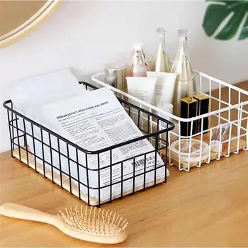 

1pc Desktop Storage Basket Cosmetic Storage Basket Toiletries Storage Container Snack Sundries Storage Basket