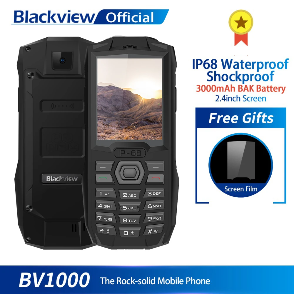 Blackview BV1000 IP68 Водонепроницаемый противоударный прочный мобильный телефон 2 4