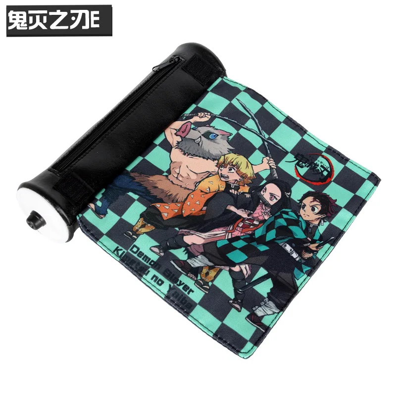 Аниме Kimetsu No Yaiba Demon Slayer Косплей студенческая школа прокрутка Ручка Карандаш Чехол Коробка Сумка для хранения подарок