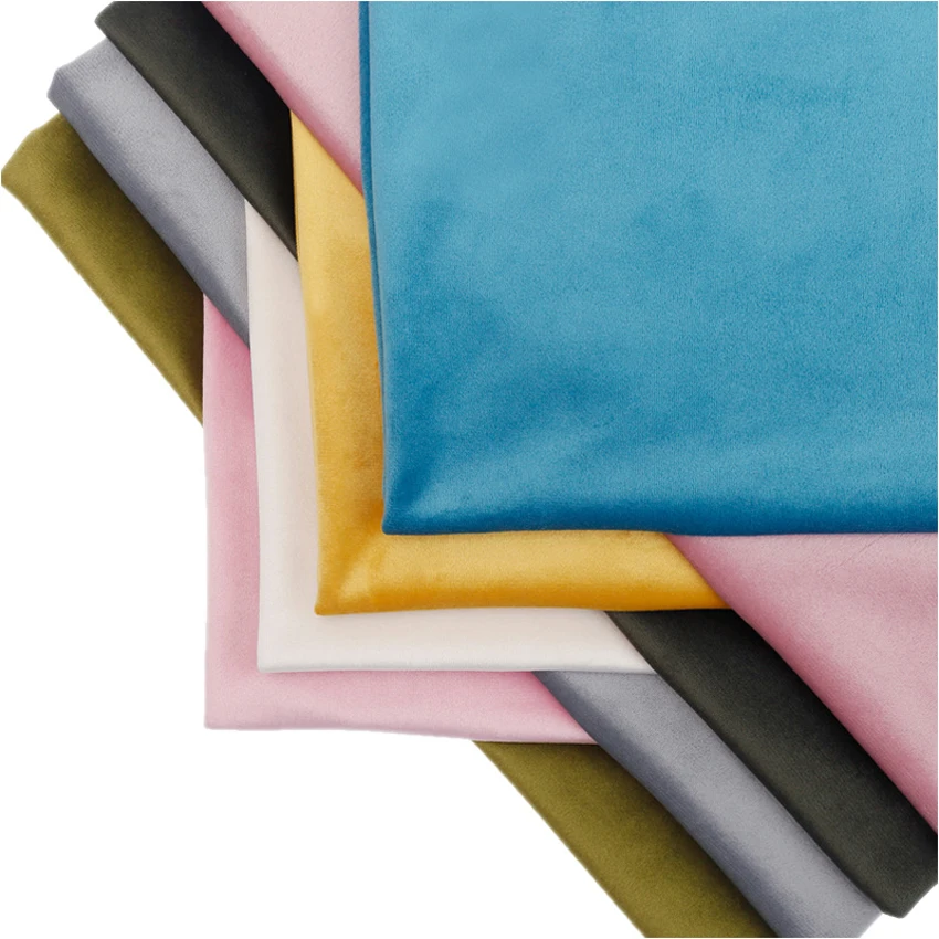 Thickness: 0.7 mm  velvet fabric solid sofa pillow cloth handmade velvet plush fabric gold velvetN  sewing  anime fabric by yard
