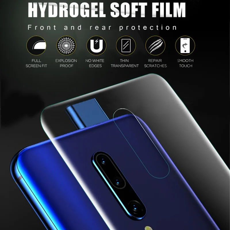 30D полное покрытие Гидрогелевая задняя пленка для Oneplus 7 Pro Защита экрана 7T 6 6T