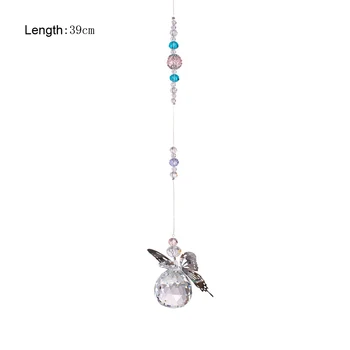 

Handmade Butterfly Suncatcher Rainbow Maker Crystal Ball Prism Pendant Christmas Hanging Ornament Home Wedding Decor Favors