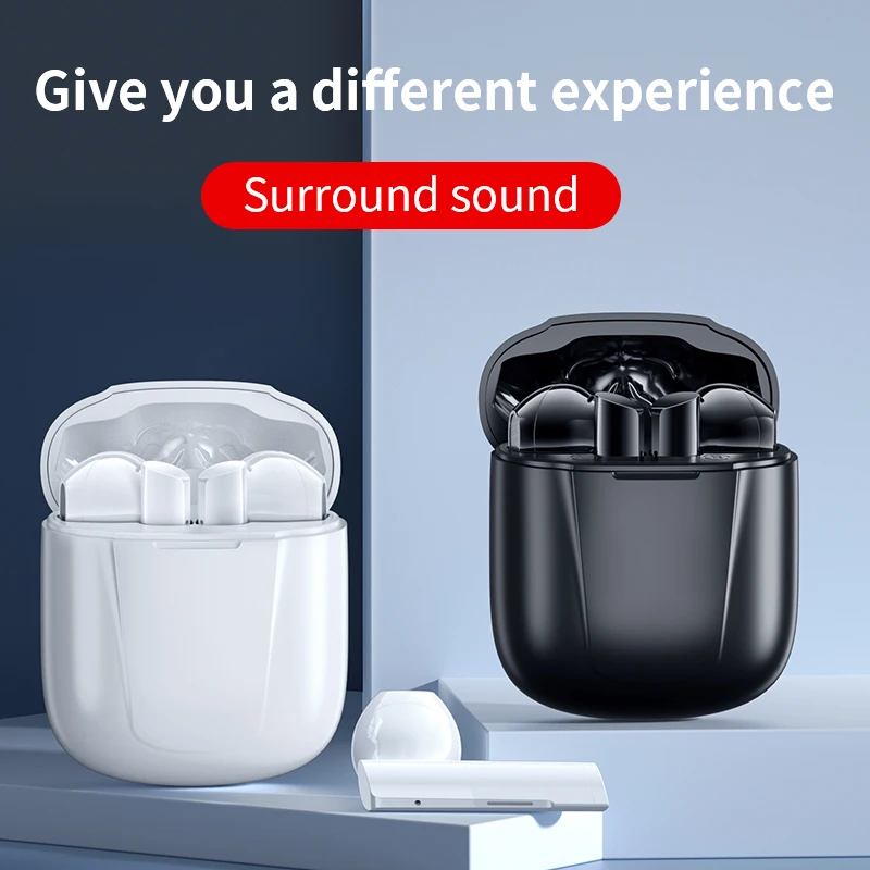 Беспроводные Bluetooth-наушники с зарядным футляром 9D стерео наушники микрофоном |