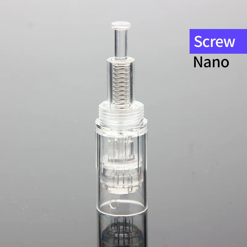 Round nano 10PCS LCD Screen 5 Levels Micro Tiny Needles Dr. pen MYM Tightening Remove Scar Reduce Skin Wrinkles Scar Stretch Marks Removal Device - Габаритные размеры: Round nano 10PCS