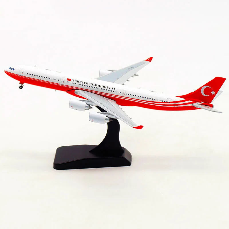 1:400 масштаб JC Крылья турецких авиалиний A340-500 TC-CAN модель из сплава самолета металлический самолет коллекция произведений искусства игрушки для фанатов подарки
