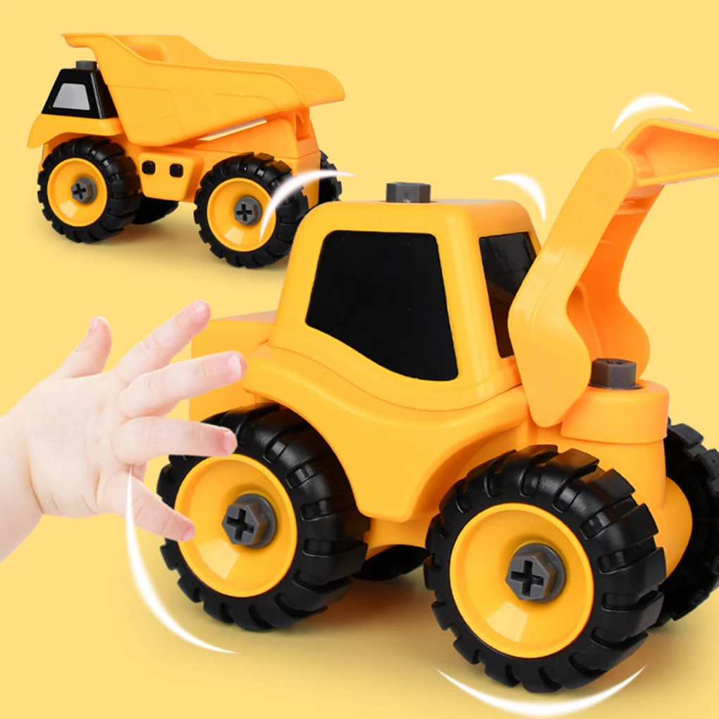 Детские съемные ABS грузовик игрушка DIY сборка строительного автомобиля Модель мальчиков подарок на день рождения праздник