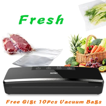 

Vacuum Sealer Food Packaging Machine With 10pcs Bags Free Vacuum Food Sealing Machine Packer With Cutter