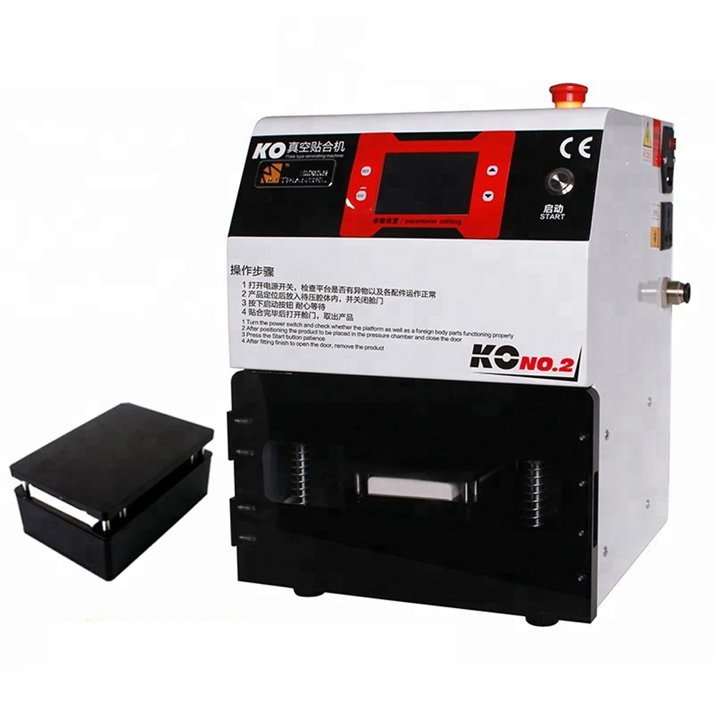  M-Triangel KO NO2 Vacuum OCA Lamination Machine For Samsung S8 S7 S6 Edge LCD Refurbish Laminating 