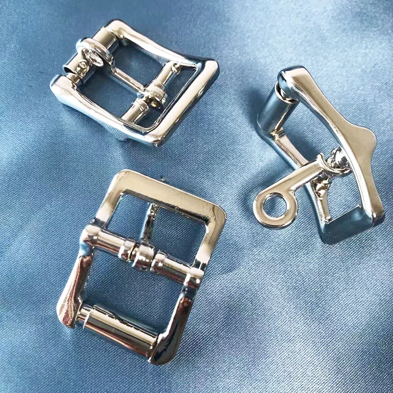 20Pcs Solid Light Gold Roller Buckle Single Pin Middle Center Bar Buckle for Leather Craft Bag Belt Strap Halter Harness