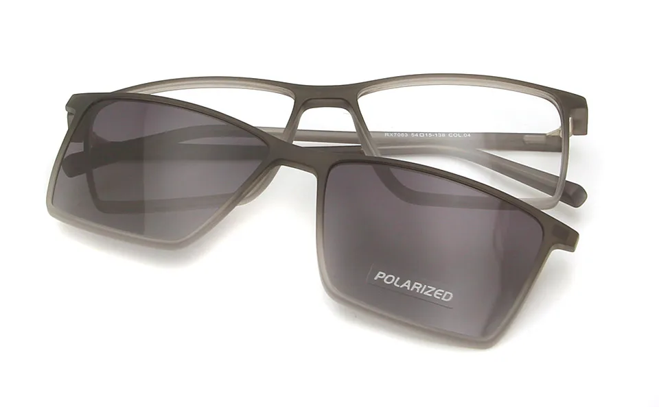 glasses mgray Ультра светильник Wo мужские очки с магнитным зажимом солнцезащитные очки TR90 поляризованные Квадратные Солнцезащитные очки для мужчин UV400 oculos - Цвет линз: glasses mgray