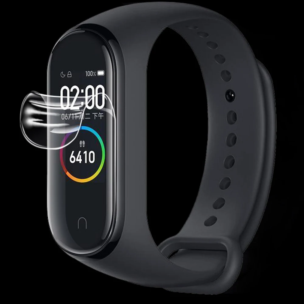 Для Xiaomi Mi Band 4 3 Защитная пленка для экрана для Xiaomi Mi Band 3 4 NFC аксессуары для смарт-браслета полноэкранная пленка 2 шт