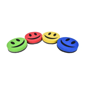 

1 Pc school and office smile face Rubber Whiteboard Cleaner Dry Marker Eraser magnetic whiteboard eraser for whiteboard