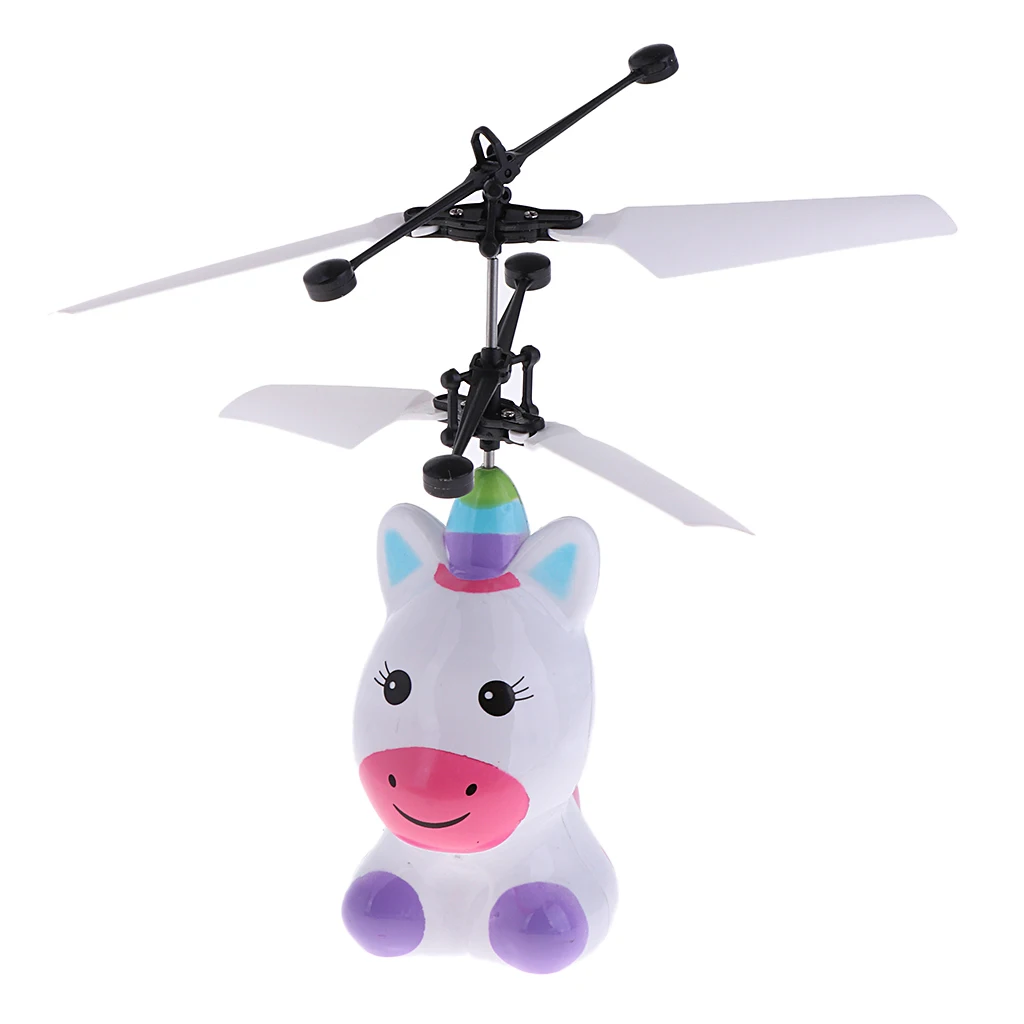 

Hand Controlled Flying Unicorn Toys with Rechargeable Mini LED Light Infrared Induction Drone