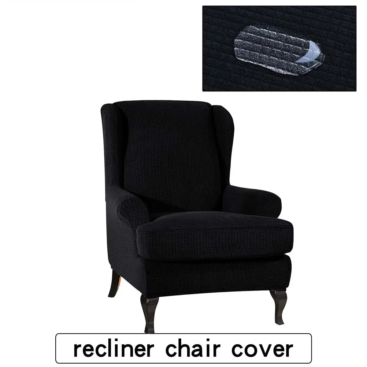 Wingback наклонная рукоятка King Back эластичные чехлы на кресла кресло крыло диван задняя крышка стула стрейч протектор скольжения Чехол протектор