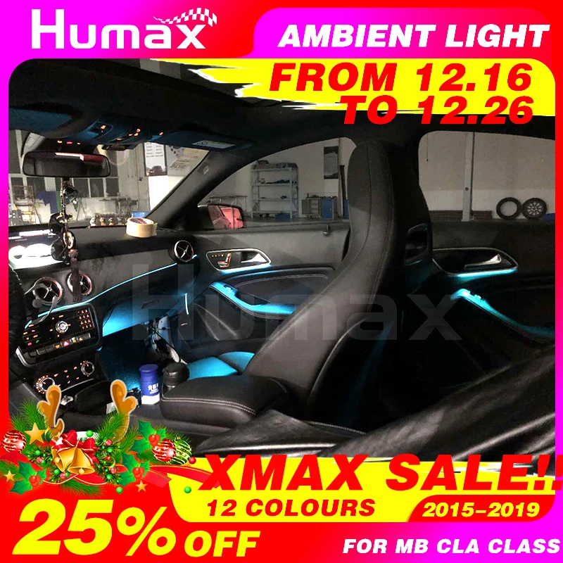  For Mercedes CLA class W117 CLA200 CLA45 LED door panel ambient lamp atmosphere lighting center con - 33005494342