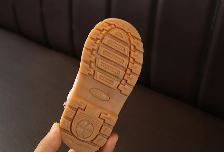 Children's fashion winter new boy Martin boots plus velvet boots girls children baby cotton-padded shoes boots