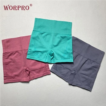 

gym seamless shorts women high waist ribbed waistband worout lifting shorts athletic running exercise yoga shorts leggings
