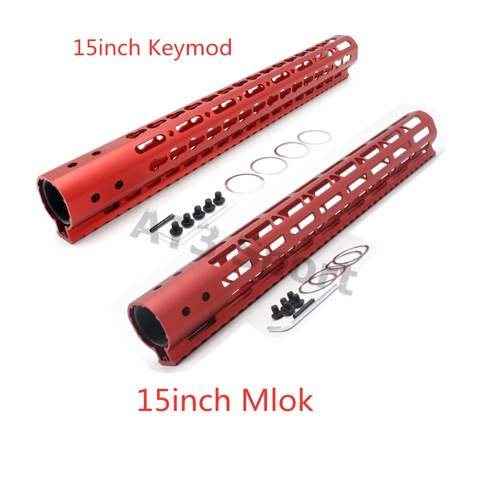 15-дюймовый Сверхлегкий Алюминиевый Тонкий Keymod/Mlok поручень Бесплатная плавающая