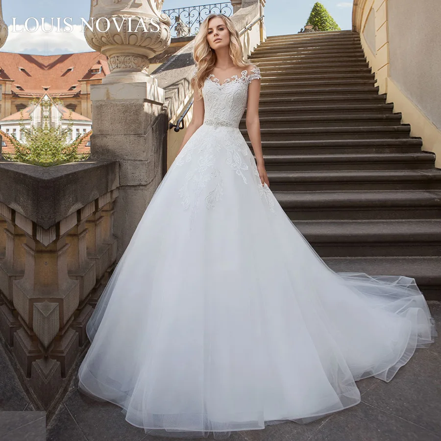 Женское облегающее свадебное платье Louis Novias легкое до пола без рукавов с