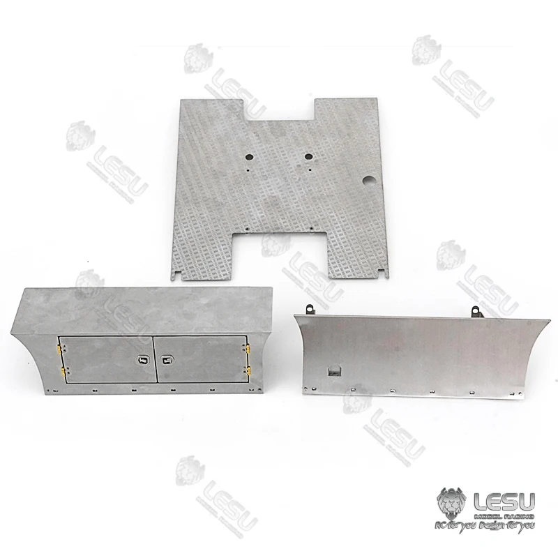 

Metal Side Skirt with Toolbox 1/14 LESU for Scale TAMIYA Scania R470 R620 Tractor Truck