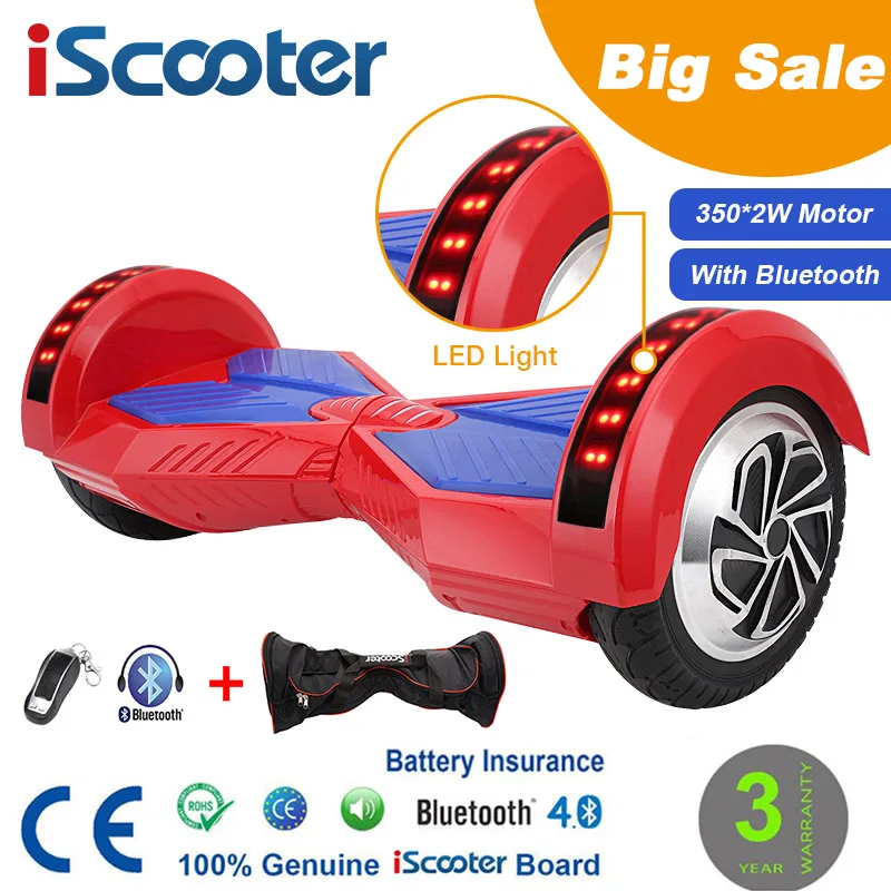 Hoverkart iScooter 6.5" Electric Scooter 2 Wheels Self Balancing Board Electric 
