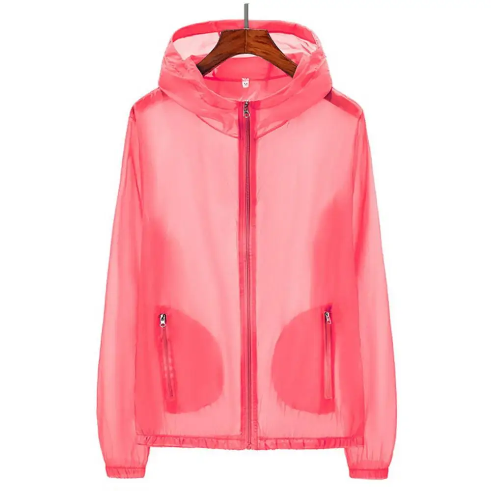 fly fishing clothes Unisex Summer Pockets Zip Hooded Windproof Sun Coat Fishing Jacket