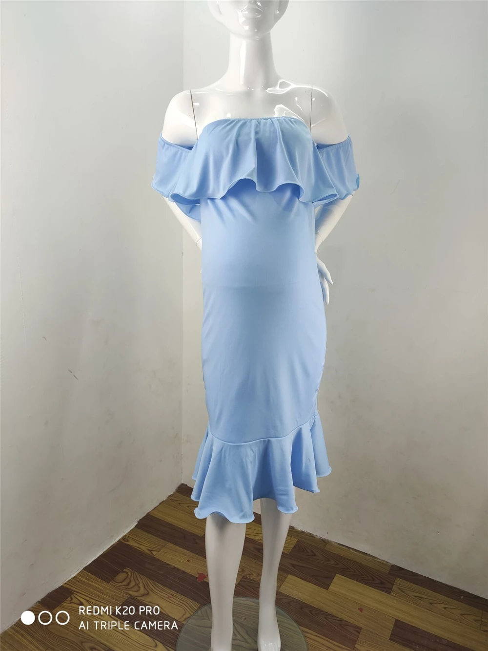 Ruffles Maternity Pregnancy Dress Photography Props Sexy Maternity Clothes For Photo Shoots Pregnant Dresses For Plus Size Women (7)