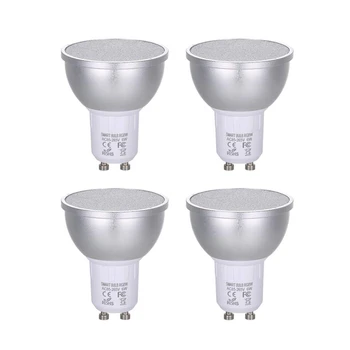 

Hot XD-Ac85-265V 4Pack 6W Rgbw Wifi Connected Intelligent Light Bulb Gu10 Base Socket Holder For Android/ Ios System Scenes Sett