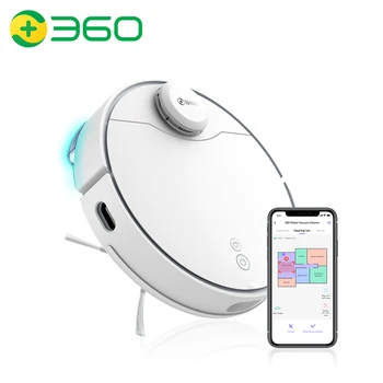 

360 Robotic Vacuum Cleaner S9 Smart Robotic Vacuum Cleaner Pet Hair Hard Floor LDS Remote Control 2200Pa Mopping Sweeping