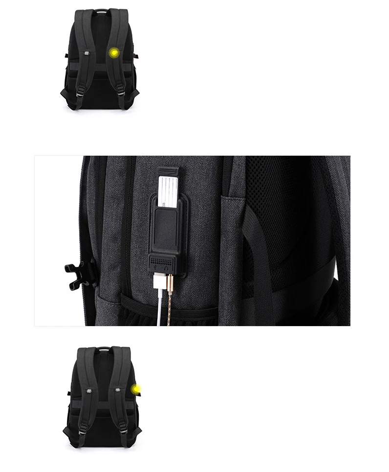 Рюкзак для ноутбука ARCTIC HUNTER с зарядкой от usb 15,6 дюймов, мужские школьные сумки для мальчиков, водонепроницаемая Повседневная дорожная сумка для мужчин, Mochilas Feminina