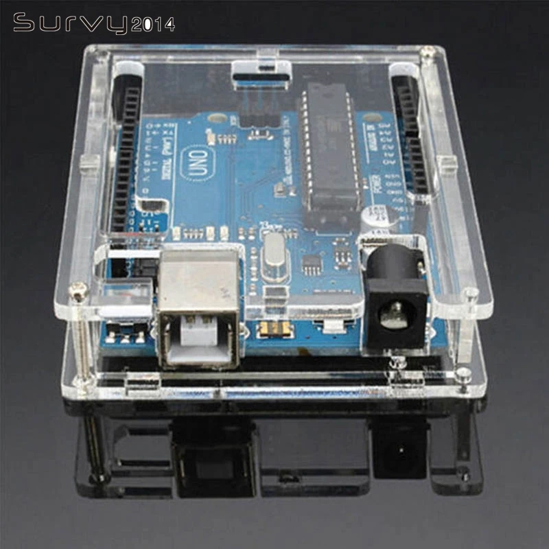 Uno R3 Case Enclosure Transparent Acrylic Box Clear Cover Compatible ...