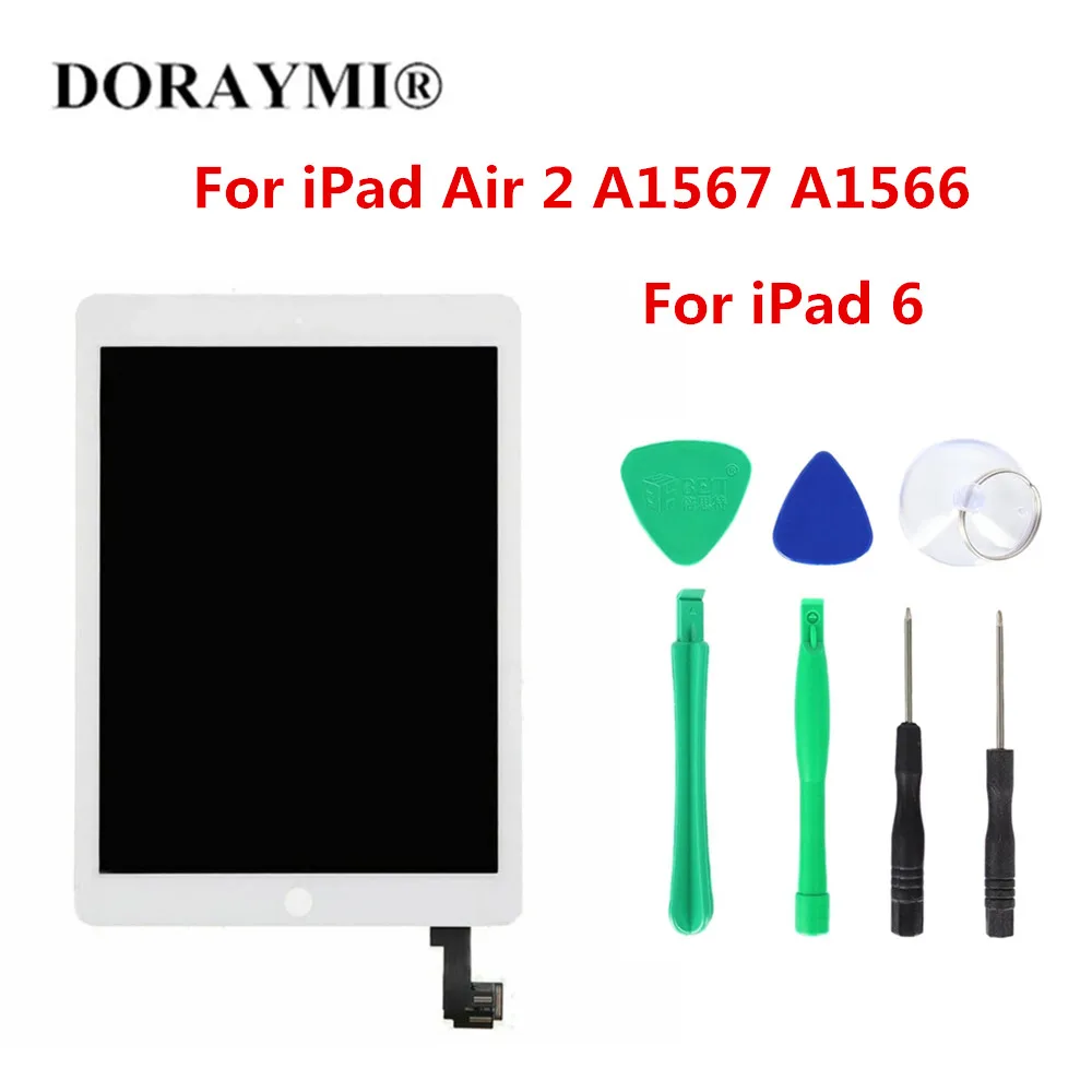 Lcd Originale Per Ipad Air 2 Ipad 6 A1566 A1567 Display Da 9.7 Pollici Touch Screen Digitizer Assembly Sostituzione