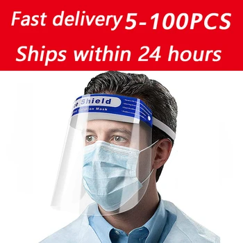 

Protection Face Shield Masks Eyes Protect Anti-Dust Safety Protective isolation Mask Safe Comfort Masks perspective material