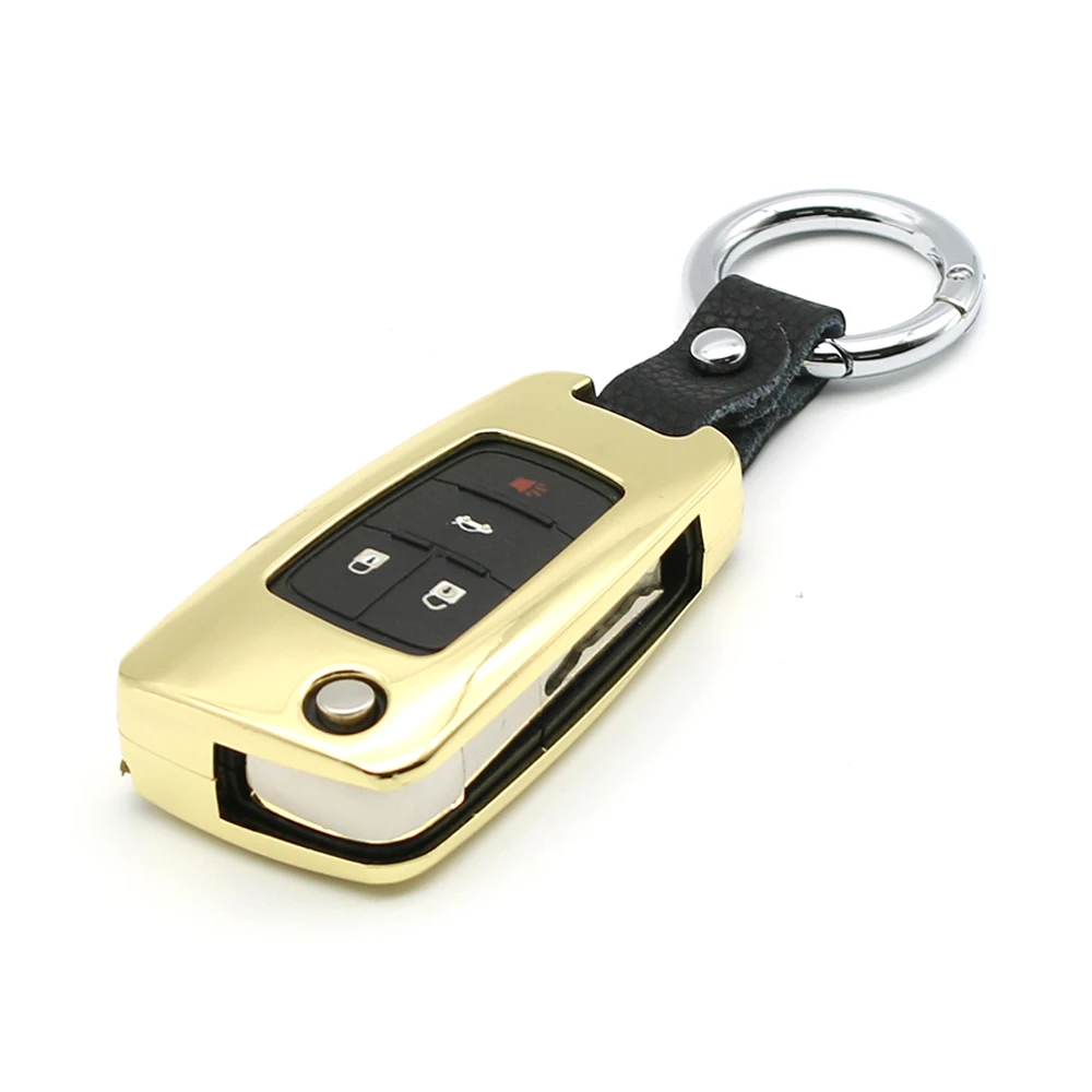Для Chevrolet Cruze Sonic BuickRemote брелок в виде ракушки чехол Авто держатель чехол смарт-протектор Kirsite покрытие - Название цвета: 8