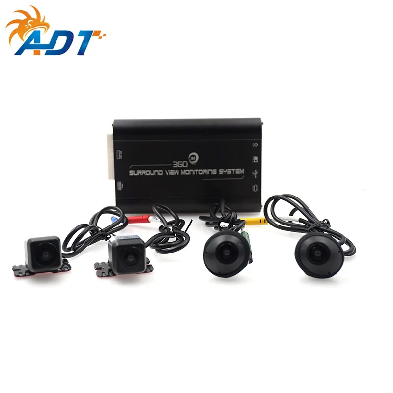 360 градусов датчик движения камера безопасности SVM 3D 4-CH DVR рекордер для транспортных средств и мотоциклов