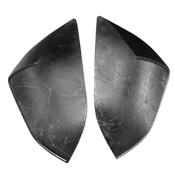 

Hot 2pcs Auto Car Styling Protective Side Mirror Cover Cap Carbon Fiber Self Adhesive Wear Resistant Accessories For Tesla Model