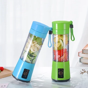 

6 Blades Kitchen Portable Blender 380ml Mini Electric Fruit Juicer Bottle Orange Lemon Squeezer USB Blender Kitchen Accessories