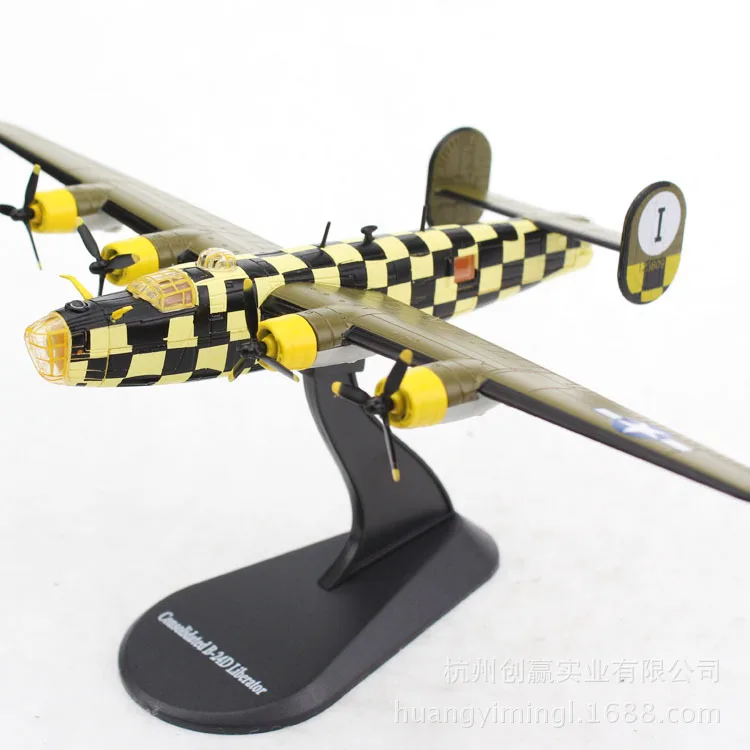 1: 144 статический цинковый сплав B-24 Liberator Bombers модель новые продукты 15502
