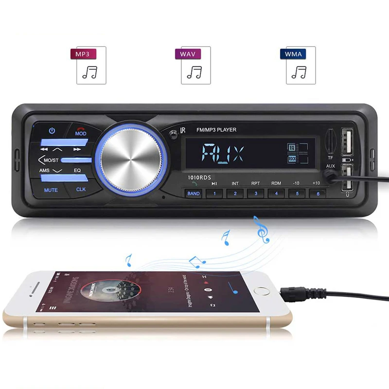 Универсальный 12V автомобиль грузовик Bluetooth зарядки MP3 плеер карты управления по радио преобразования