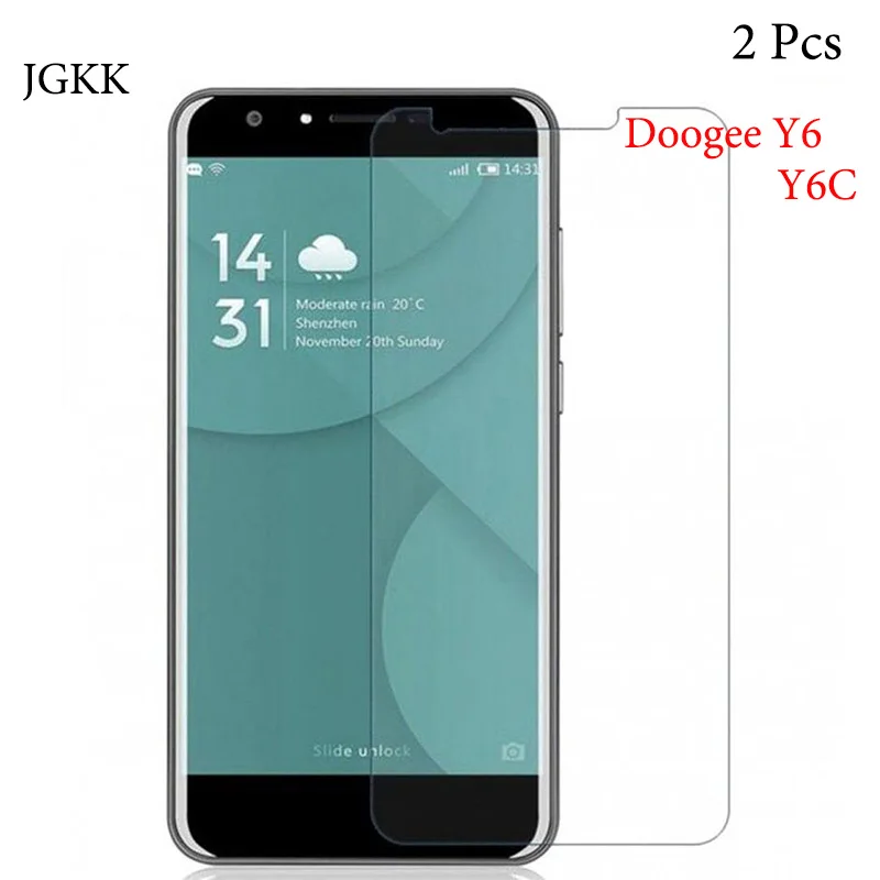 2 шт. 2.5D 9H закаленное стекло Для Doogee Y8 Y8C Y7 Y6 Y6C Защита экрана для N10 N20 защитное |