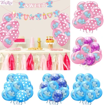 

FENGRISE Elephant Balloon Baby Shower Decor Boy Girl Banner Gender Reveal Party Decor Birthday Party Supply Christening Baptism