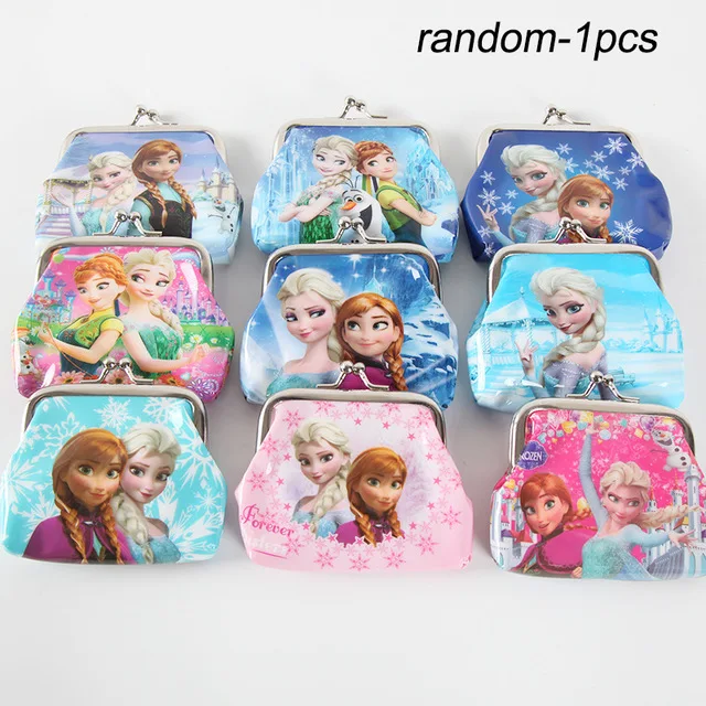 1pc coin purse 1 шт. 40*29 из мультфильма "Холодное сердце" бумажная Складная пиньята 6 человек играть в игры мультяшную тему футболки для мальчиков и девочек с День рождения поставки Свадебные украшения - Цвет: 1pc coin purse